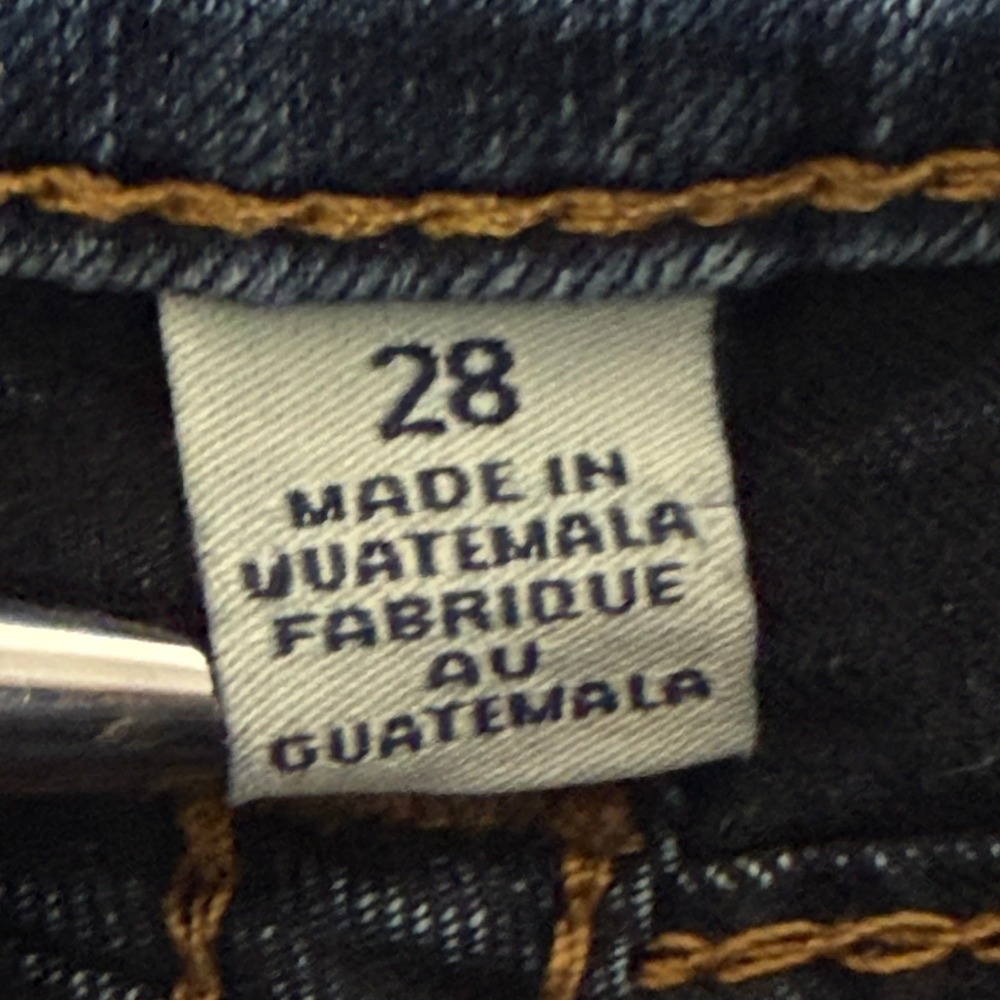 True Religion Legging w/ Flaps Dark Wash Skinny Jeans Low Rise Womens 28 - Picture 7 of 14